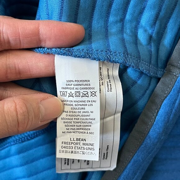 LL Bean Airlight Knit Half Zip Hoodie Pullover - Men's Size XXL - Blue - Picture 9 of 13